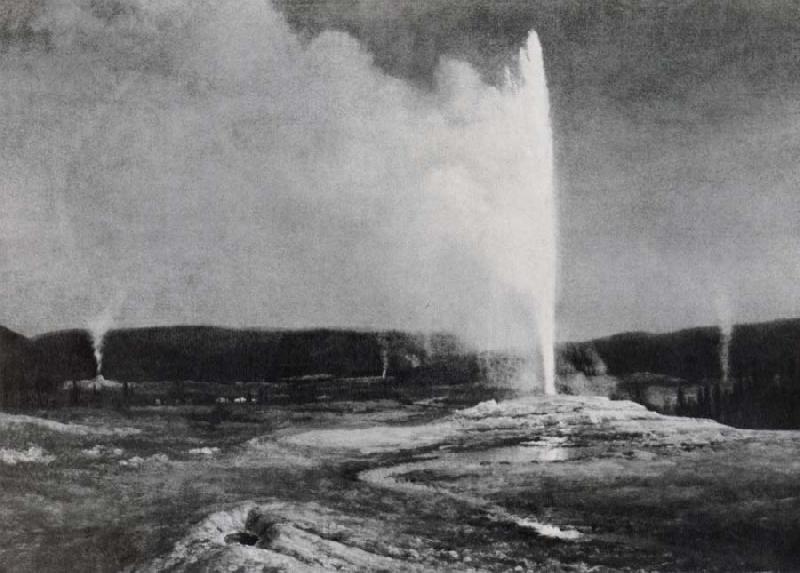 Bierstadt Albert Geysers inj Yellowstone